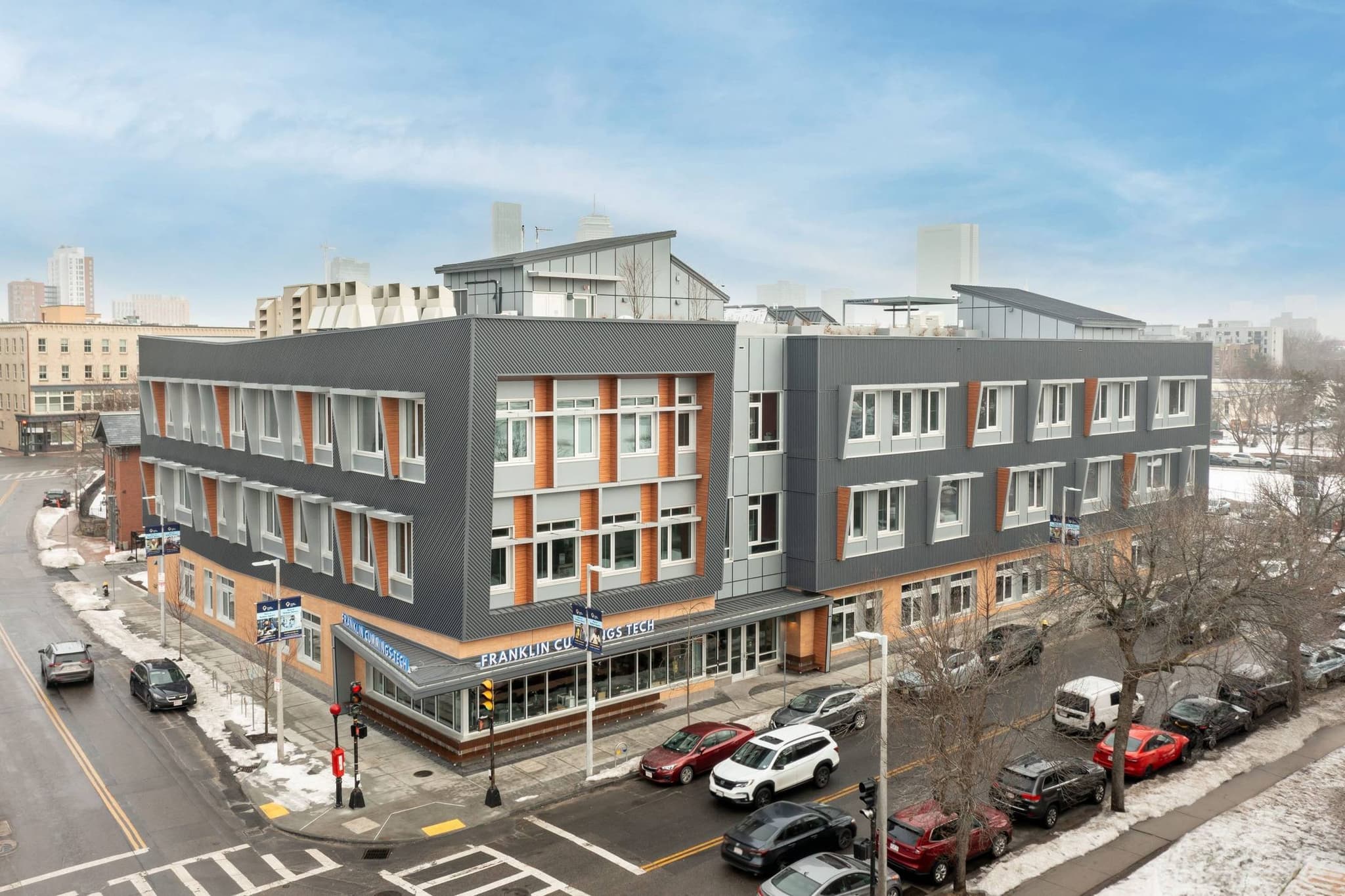 Franklin Cummings Tech in Roxbury, MA — Institutional landscape by Hynes Landscaping