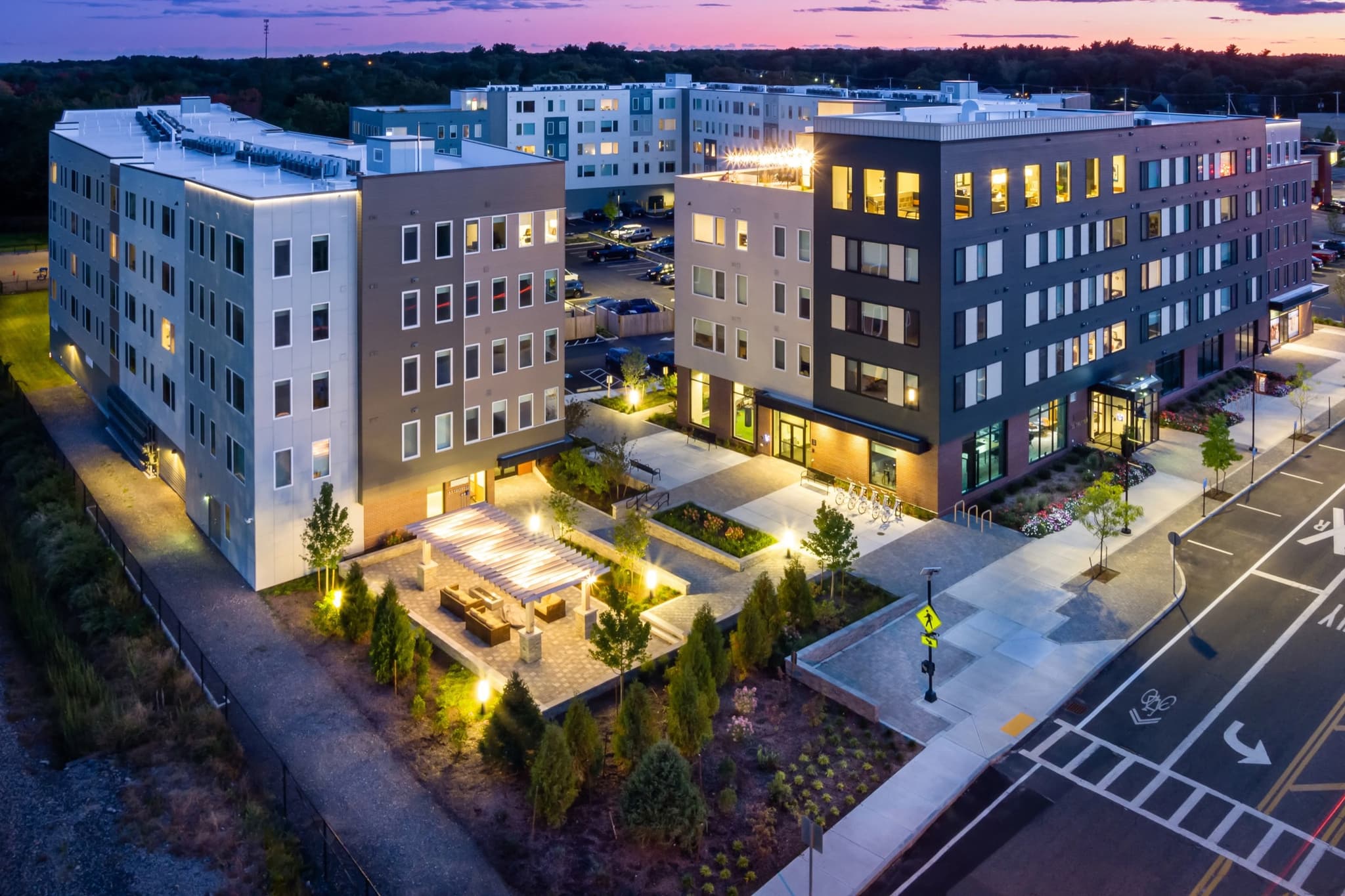 The Point at Weymouth — Multi-Family landscape by Hynes Landscaping